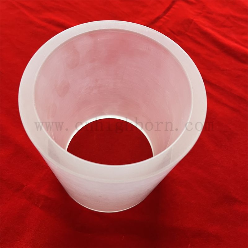 Heat Resistance Translucent Big Size Fused Quartz Silica Glass Tube