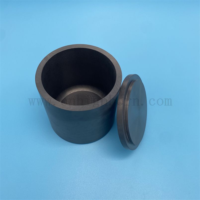 High Strength Si3N4 Ceramic Crucible Silicon Nitride Ceramic Grinding Ball Mill Jar