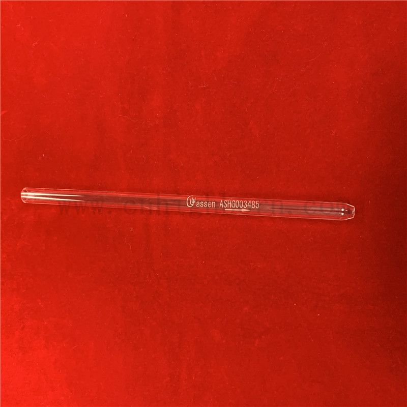 Customized Heat Resistance Clear Fused Quartz Silica Glass Tube with Drawing