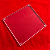 Professionally Produced Laser Cutting Quartz Fused Silica Square Plate with Hole