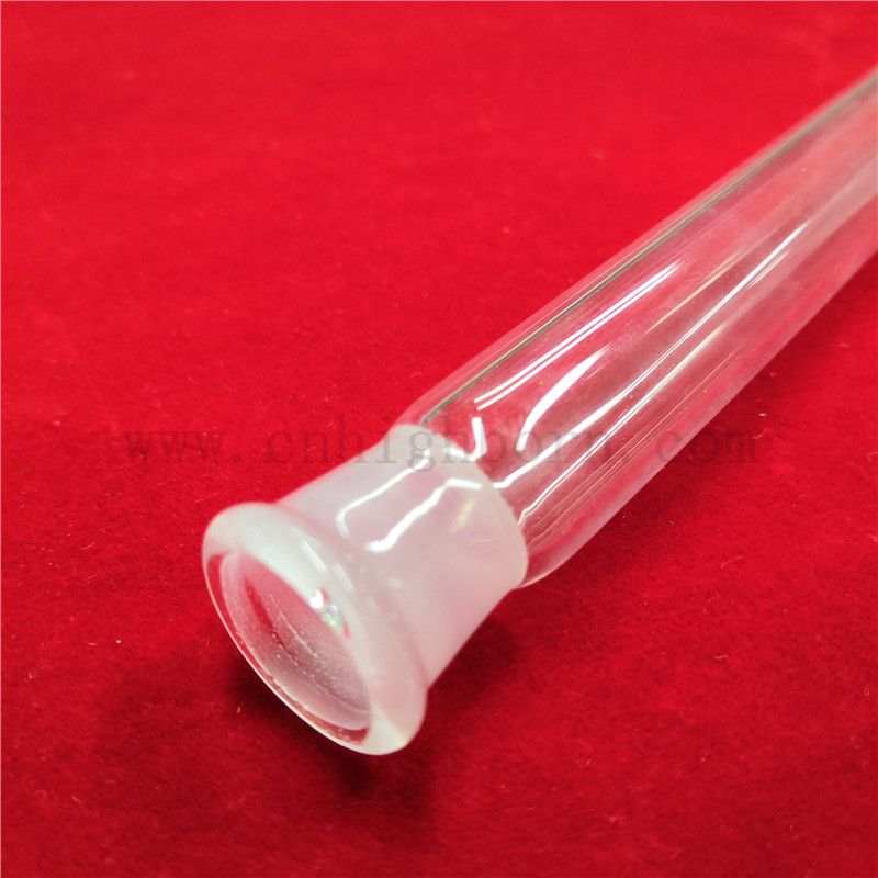 Heat Resistance Standard Ends Transparent Quartz Glass Tube with Round Bottom