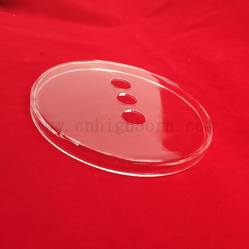 Transparent Quartz Round Disk