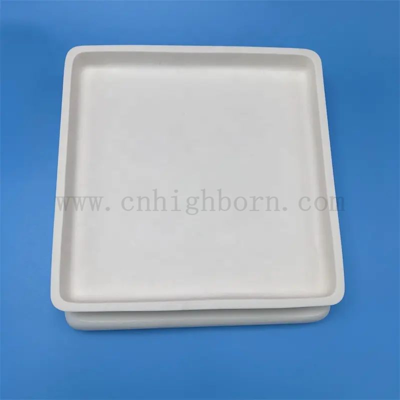 Customized Alumina Ceramic Crucible Al2O3 Molten Metal Ceramic Boat Sagger