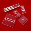 Manufacturers Custom Transparent CNC Quartz Glass Slotted Plate 