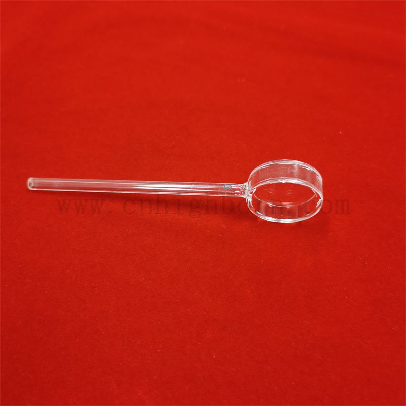 Laboratory Sample Cell Long Pathlength Clear Large Round Quartz Cuvette For UV Spectrophotometer