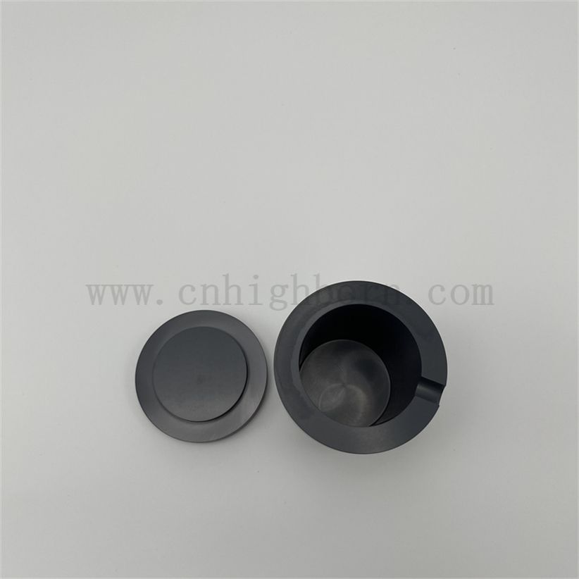 Precision Processing Pressureless Sintering Silicon Carbide Sic Ceramic Melting Crucible Inner Wall Polished Ceramic Oil Cup