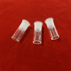 Heat Resistance Frosted EndsTransparent Fused Silica Quartz Glass Tube Connector 