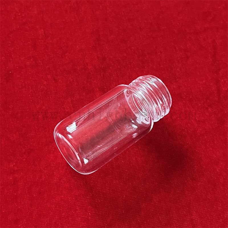 Customized Clear Screwed Top Quartz Fused Silica Glass Test Tube