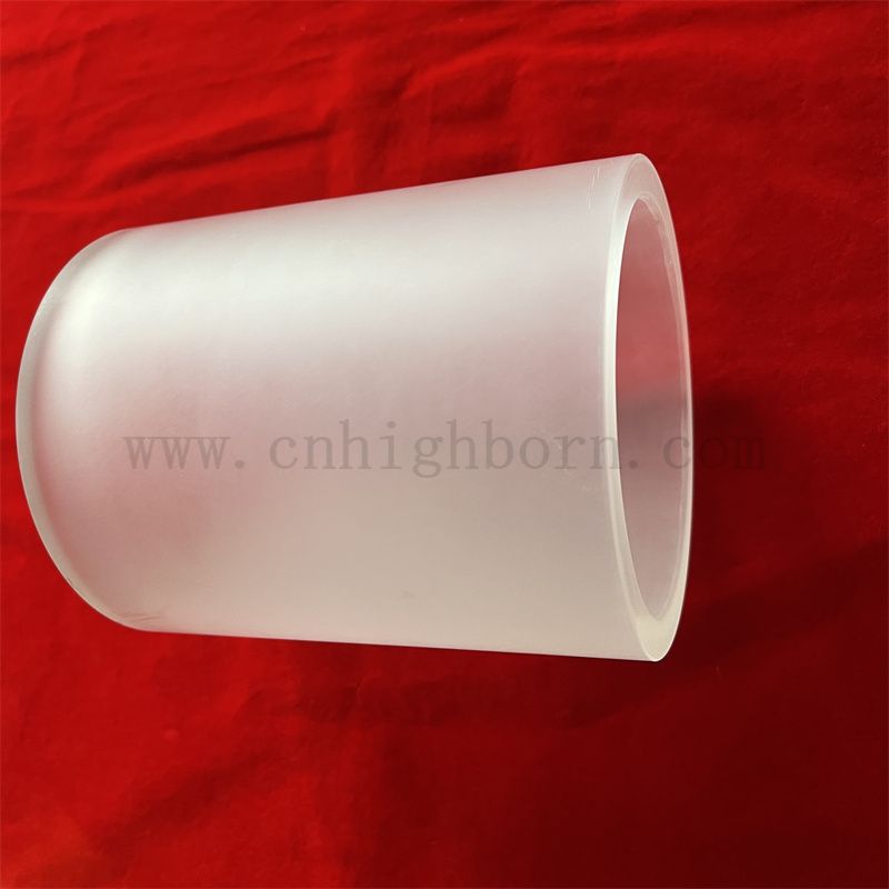 Heat Resistance Translucent Big Size Fused Quartz Silica Glass Tube