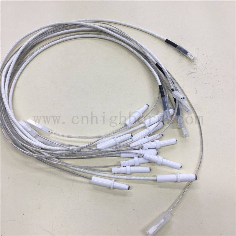 Customized Wire Length Alumina Spark Plug Igniter Al2O3 Ceramic Gas Stove Ignition