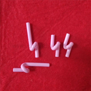 99% Ivory Al2O3 Alumina Ceramic Yarn Guide Textile Ceramic Pigtail Guides