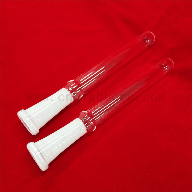 Heat Resistance Customized Quartz Glass Tube with Round Bottom and Standard Mouth
