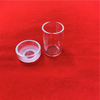 Heat Resistance Clear Quartz Glass Lab Crucible with Cap