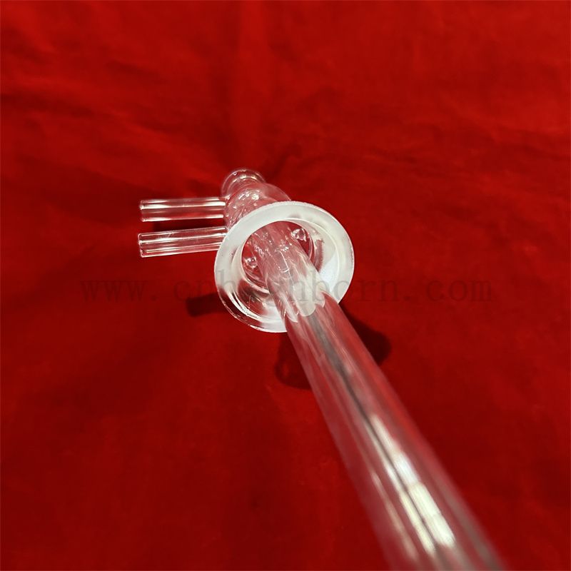 Clear Heat Resistance Customized Shape Fused Silica Quartz Glass Tube