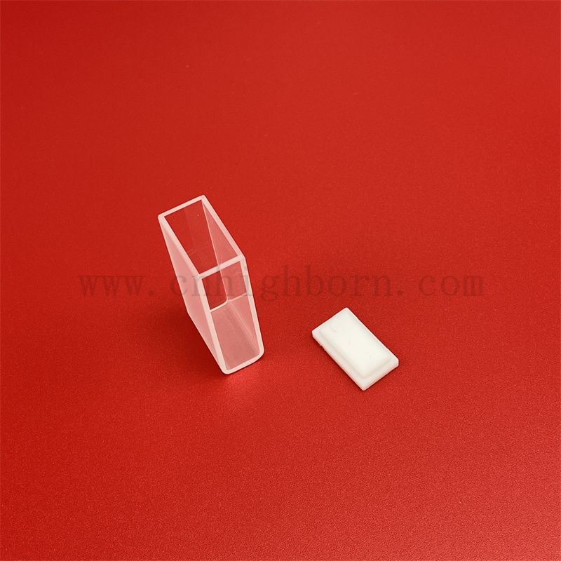 Laboratory Instrument Optical Glass Cell Spectrophotometer Standard Q105 Clear Quartz Cuvette with Round Bottom