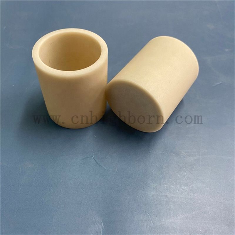 Customized High Thermal Conductivity AlN Ceramic Cup Alumina Nitride Crucible for Melting