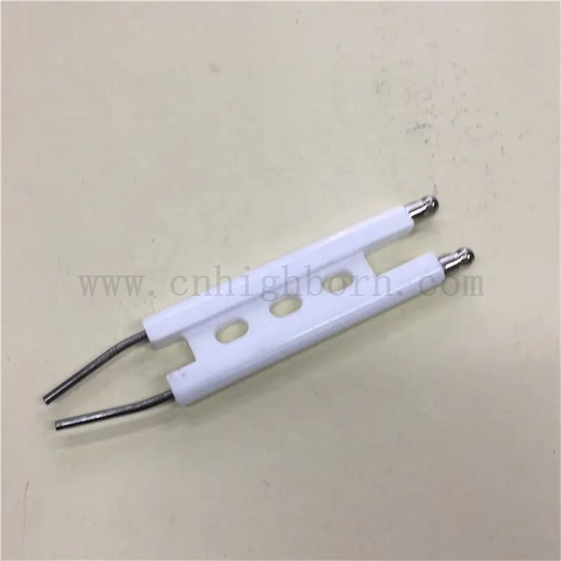 High Temperature Resistant 95% Alumina Ceramic Electrode Double-pin Ignitor