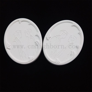 Customized Single Side Silhouette LOGO Plate Aroma Evaporates Plaster Disc