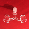 Double shaped customize clear quartz glass nail seamless welded 