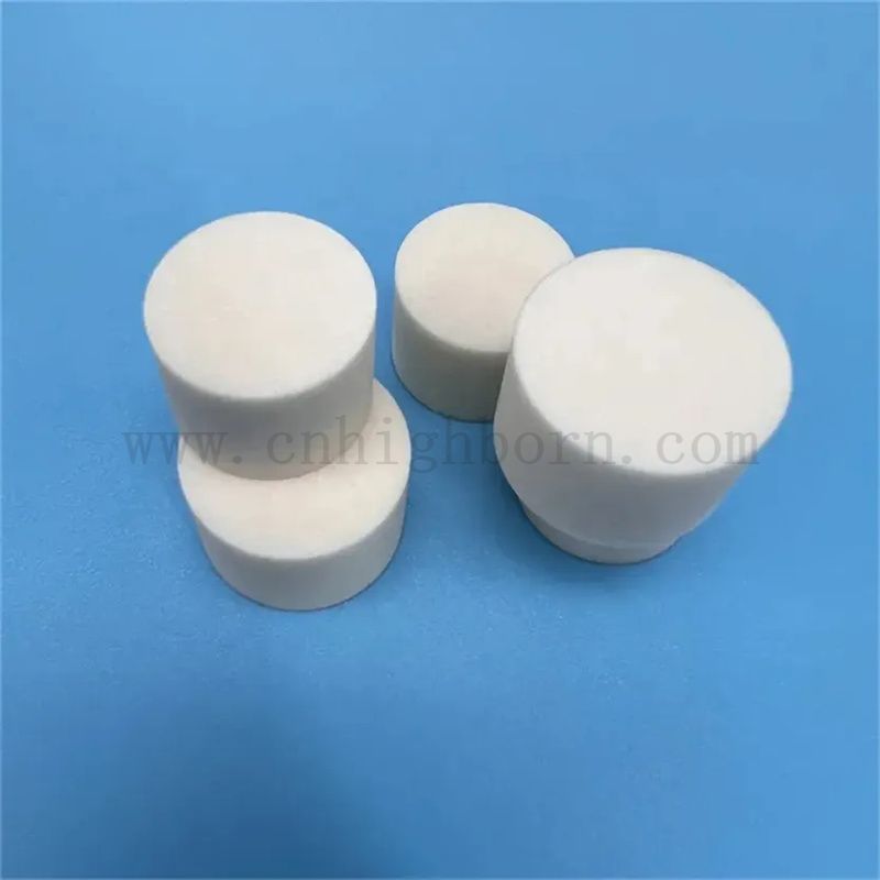 Industrial High Hardness Wear Resistance Alumina Ceramic Round Rod Al2O3 Cylinder Block