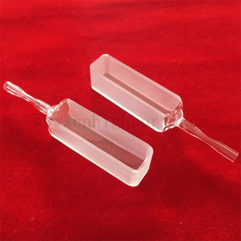 Standard Lab Analytical Instrument UV Transmittance Clear Optical Quartz Glass Cuvettes with Custom Tube
