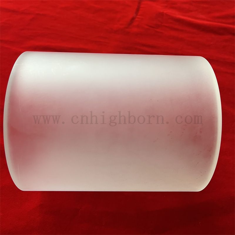 Heat Resistance Translucent Big Size Fused Quartz Silica Glass Tube