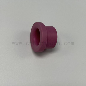 Wear Resistant High Quality Pink 95% Al2O3 Wire Guide Alumina Ceramic Textile Eyelet