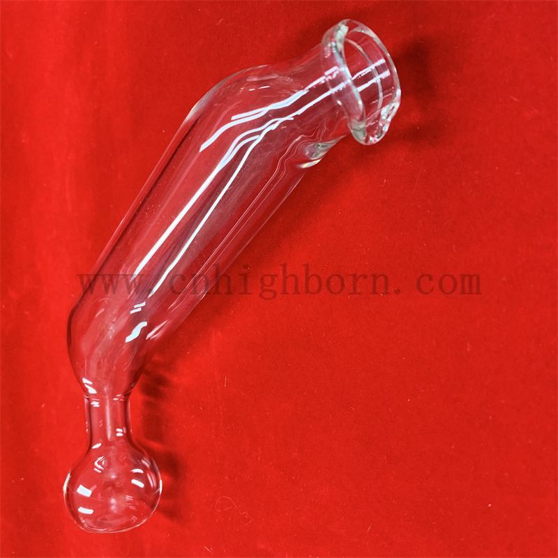 Customized Clear Fused Silica Pipe Heat Resistance Transparent Fat Extraction Quartz Glass Tube