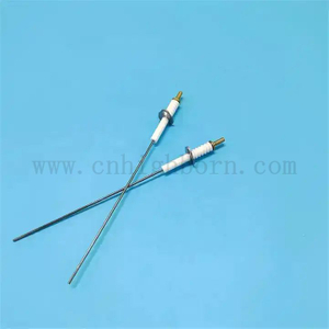 Customized 95% Glazed Alumina Ceramic Electrode Plug Water Heater Ignition