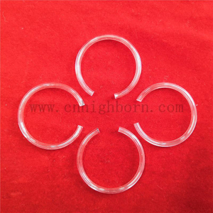 Customized C Shape Clear Fused Silica Quartz Glass Tube