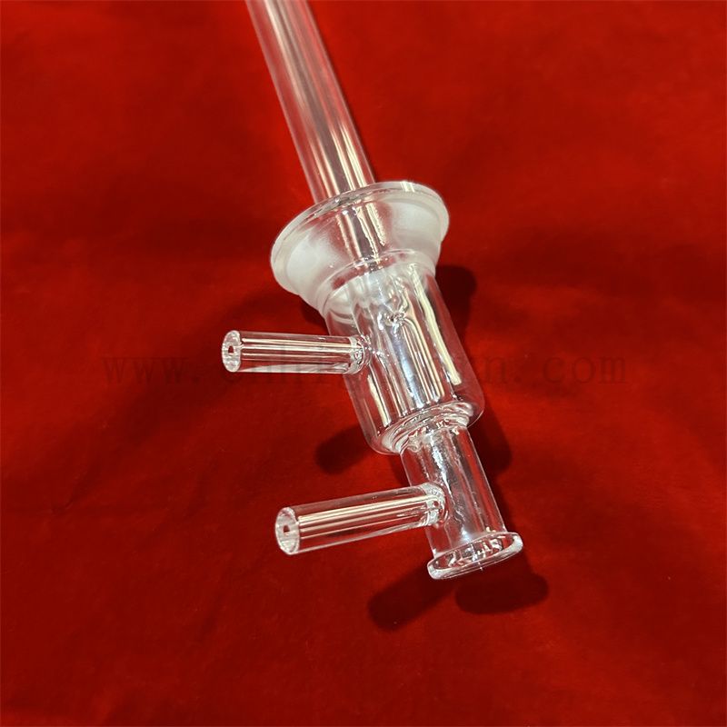 Clear Heat Resistance Customized Shape Fused Silica Quartz Glass Tube