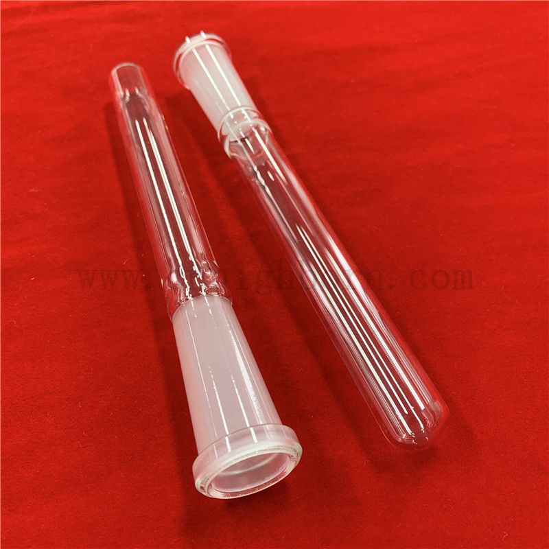 Clear Standard Ends Customized Length Round Bottom Quartz Test Tube