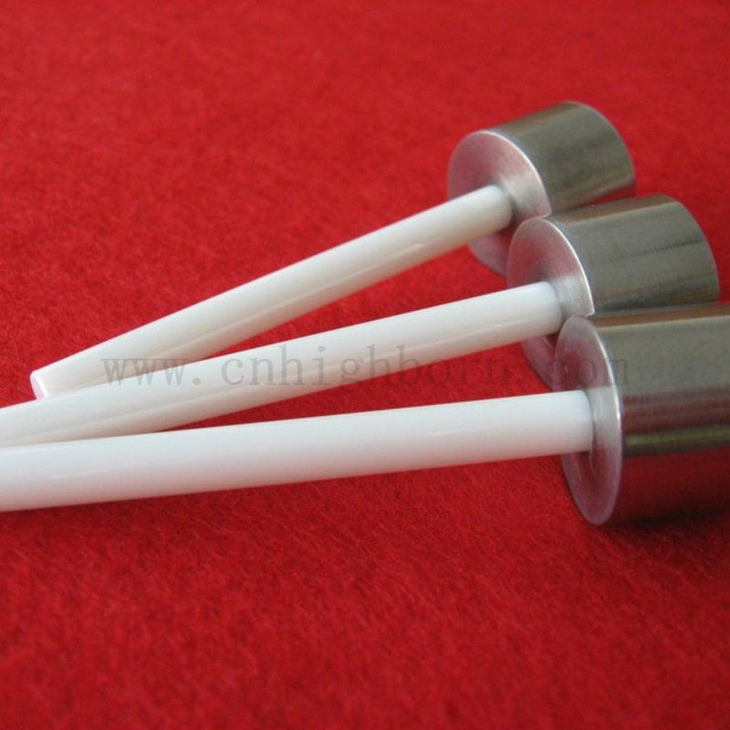 Custom High Precision Zirconia Ceramic Piston Plunger with Metal Part