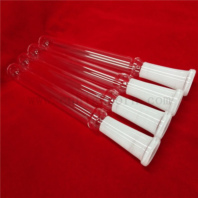 Heat Resistance Customized Quartz Glass Tube with Round Bottom and Standard Mouth