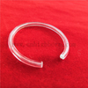 Customized C Shape Clear Fused Silica Quartz Glass Tube