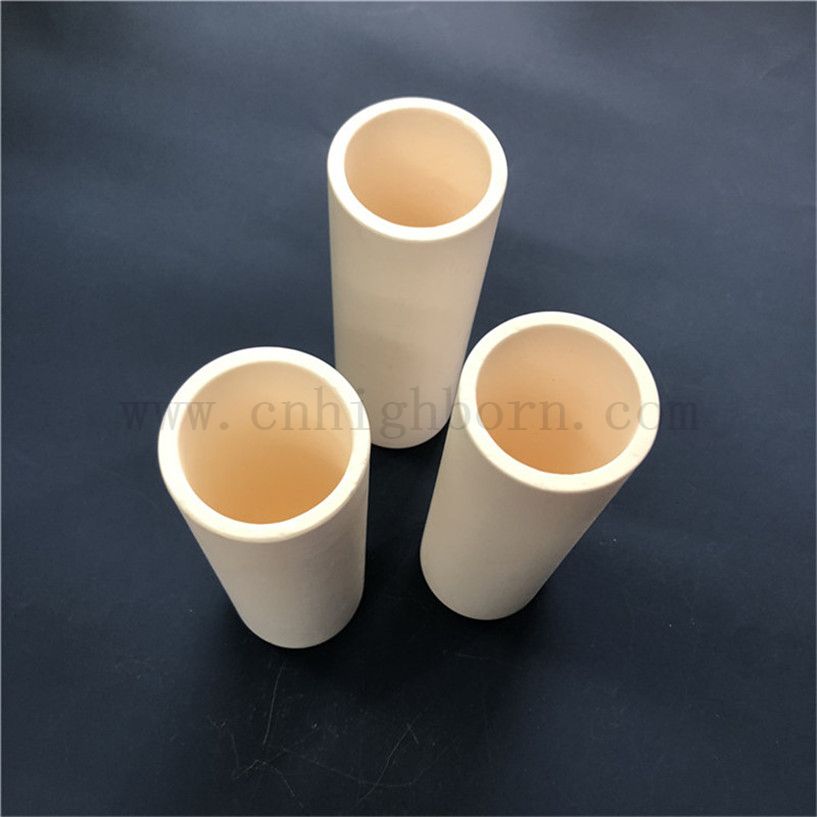 Refractory Magnesia Ceramic MgO Magnesium Oxide Crucible Used for Medium Frequency Furnace