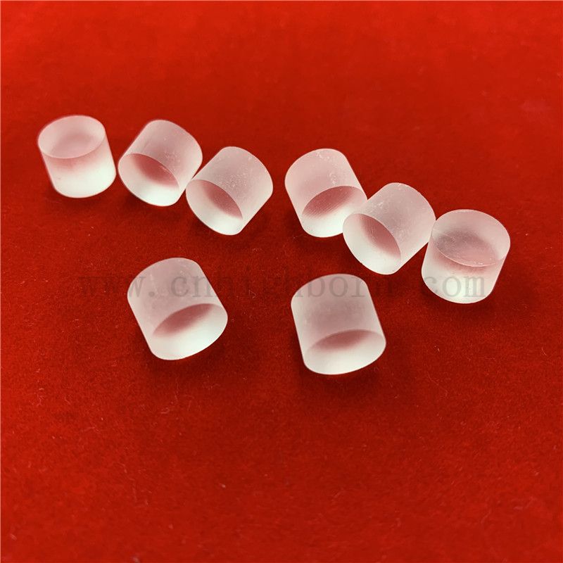 Small Size Sand Blasted Translucent Fused Silica Quartz Glass Rod