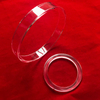 Clear Fused Silica Quartz Small Size Flange for Semiconductor Applications