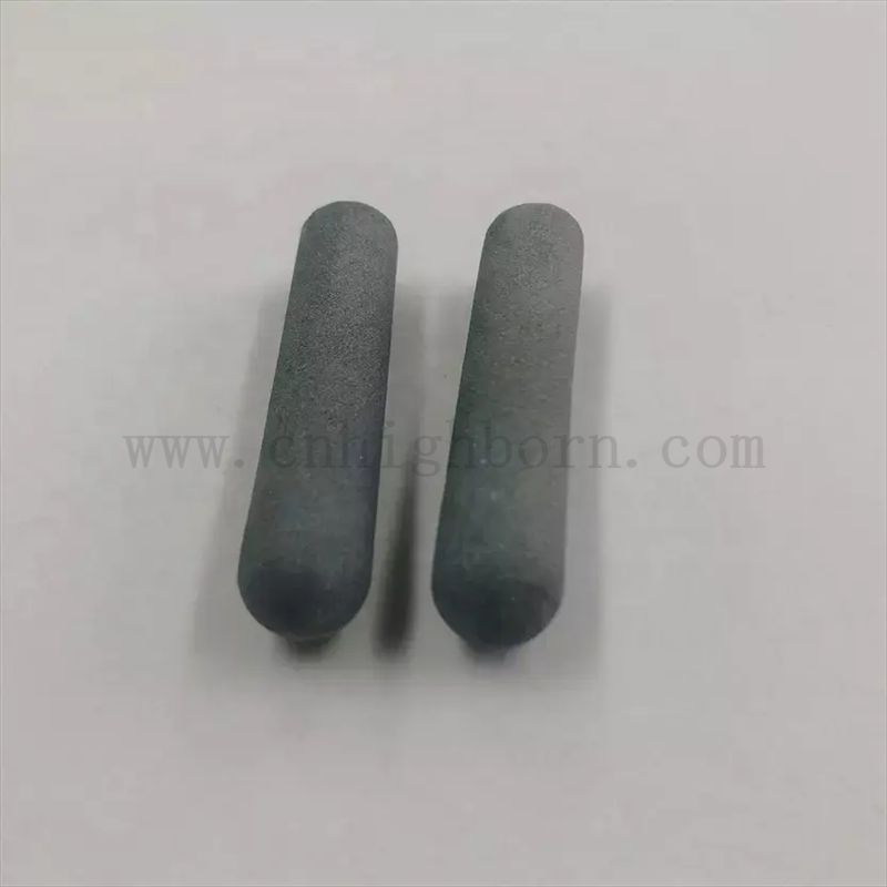 Customized Dark Gray Porous Silicon Carbide Ceramic Tube Sic Absorption Pipe