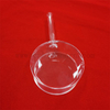 Customized Clear Optical Glass Flow Cells Short Pathlength with Fill Tube UV Cylindrical Quartz Cuvettes