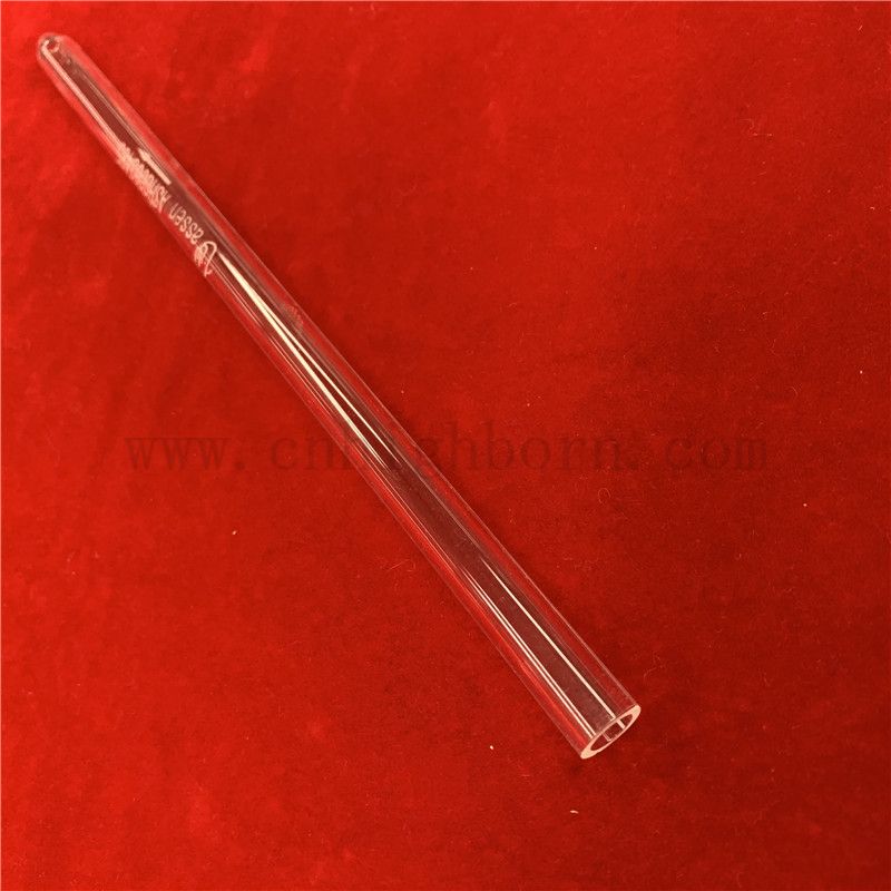 Customized Heat Resistance Clear Fused Quartz Silica Glass Tube with Drawing