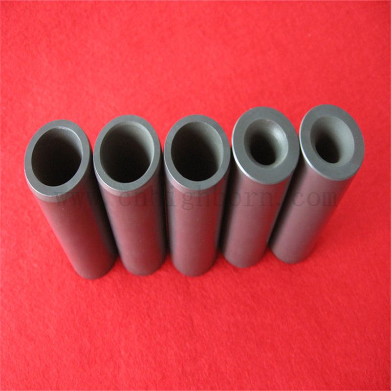 Customized Dark Gray Boron Carbide Nozzle B4C Ceramic Tube for Sandblasting