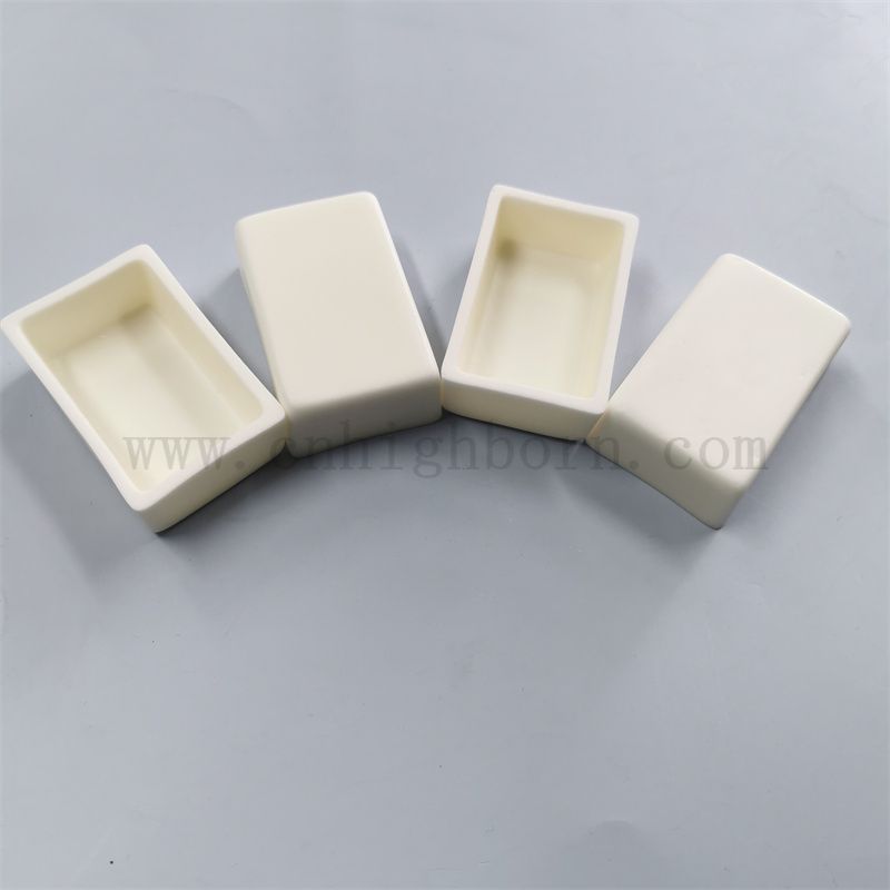 Laboratory Use High Temperature Alumina Combustion Boat Al2O3 Ceramic Crucible