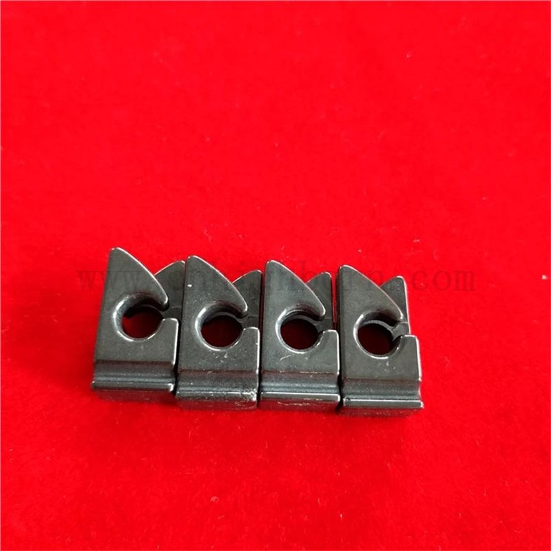 Textile Wire Guide Machinery Ceramic Spare Part Titanium Oxide Eyelet TiO2 Ceramic Yarn Guide 
