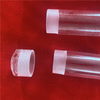 Customized Size Screwed Top Clear Fused Silica Glass Tube with Flat Bottom 