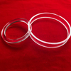 Clear Fused Silica Quartz Small Size Flange for Semiconductor Applications