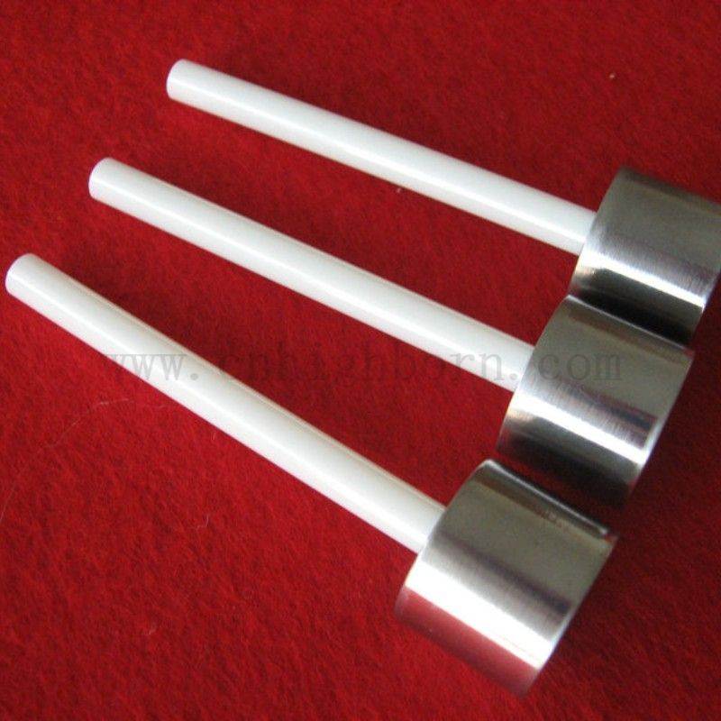 Custom High Precision Zirconia Ceramic Piston Plunger with Metal Part