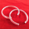 Customized C Shape Clear Fused Silica Quartz Glass Tube