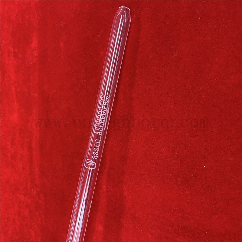 Customized Heat Resistance Clear Fused Quartz Silica Glass Tube with Drawing