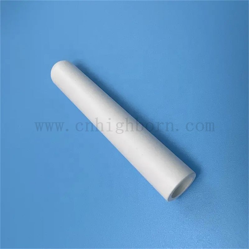 High Purity 99.7% One End Closed Boron Nitride Pipes HPBN Ceramic Tube